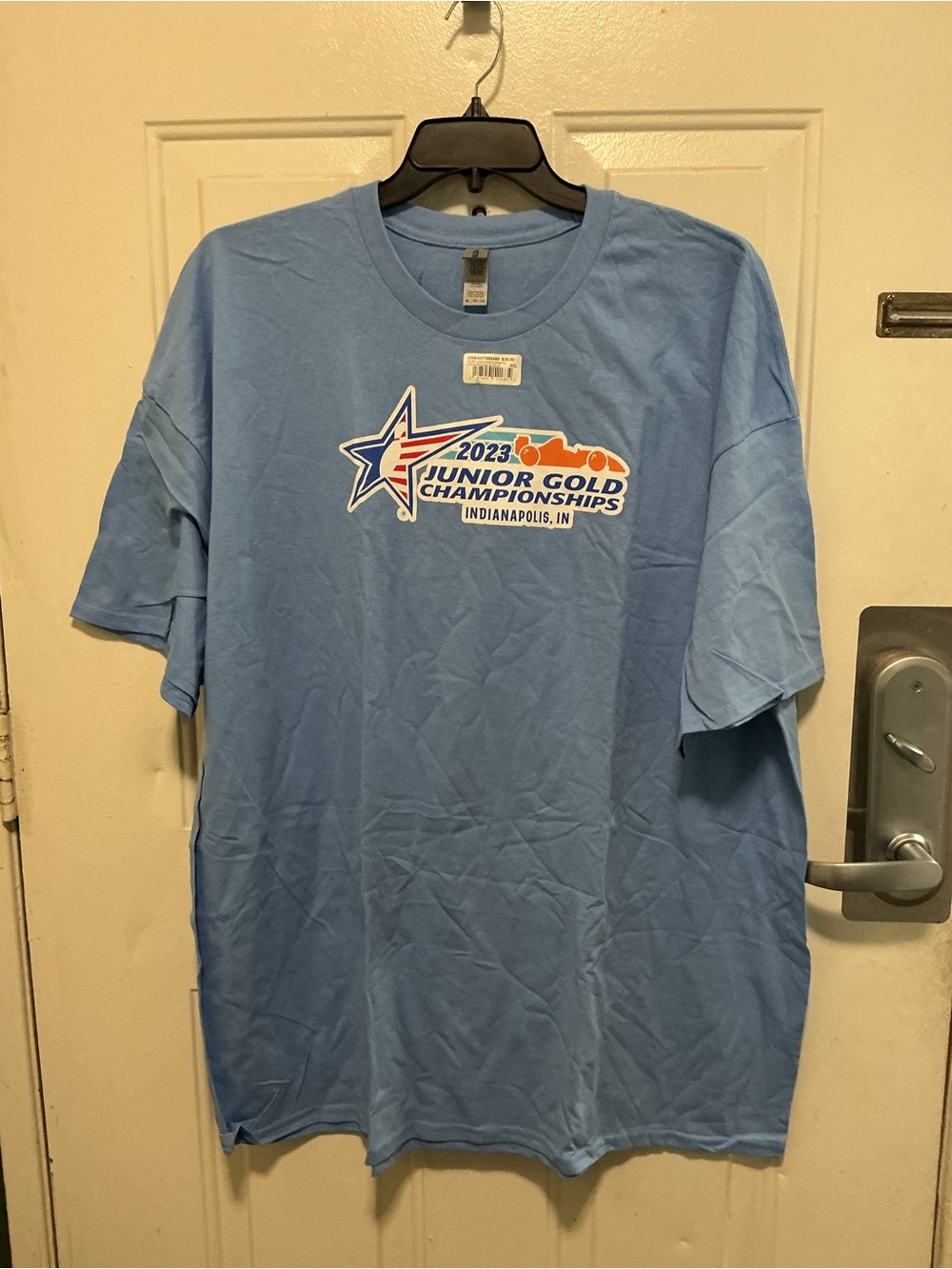 Gildan Light Blue Junior Gold Championships 2023 Graphic Tee